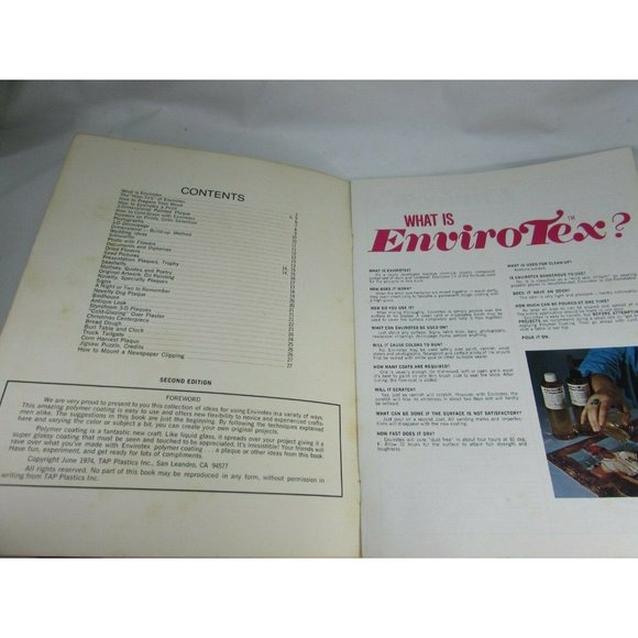 Envirotex Idea Book Vintage Enviro Tex 51920 - Picture 2 of 7